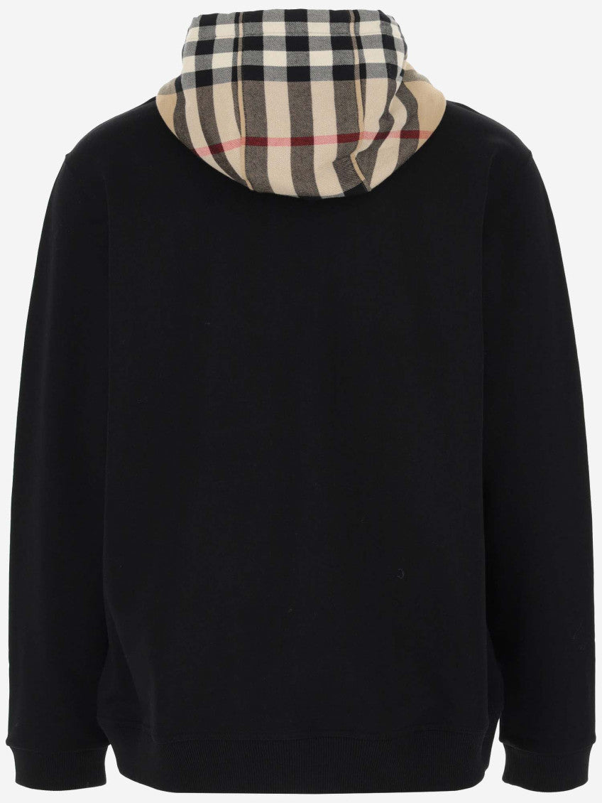 Black Check Hood Hoodie 2