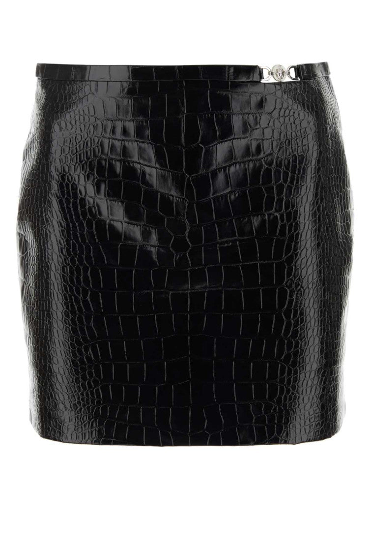 Black Leather Mini Skirt 1