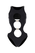 Black stretch nylon trikini  1