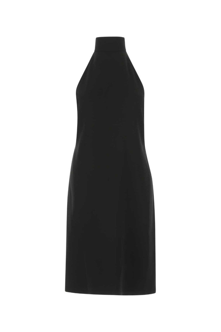 Black Funnel Neck Dress 1