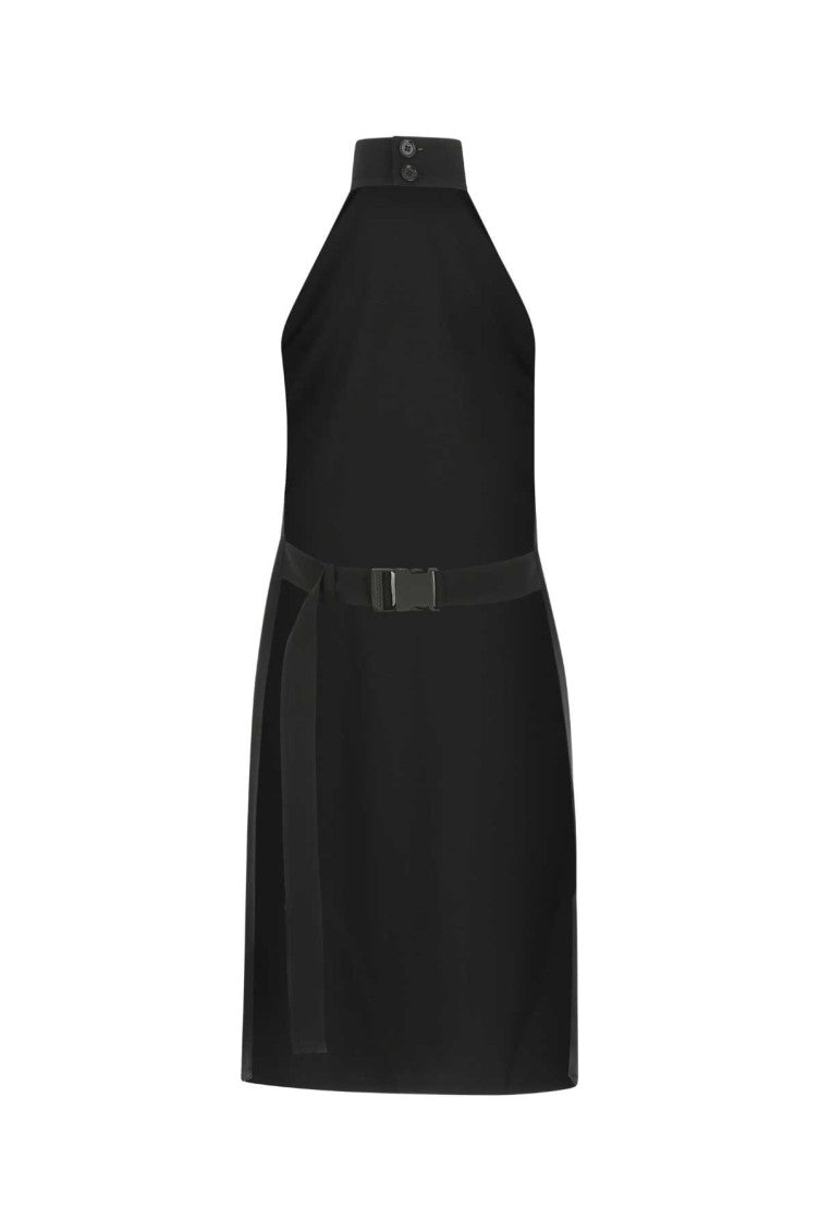 Black Funnel Neck Dress 2