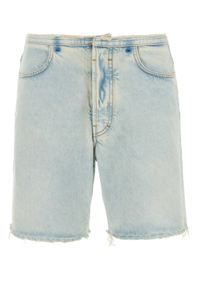 Light Blue Denim Bermuda Shorts 1