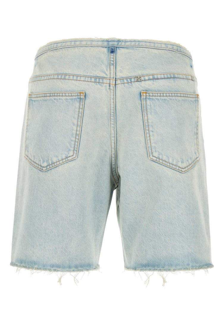 Light Blue Denim Bermuda Shorts 2
