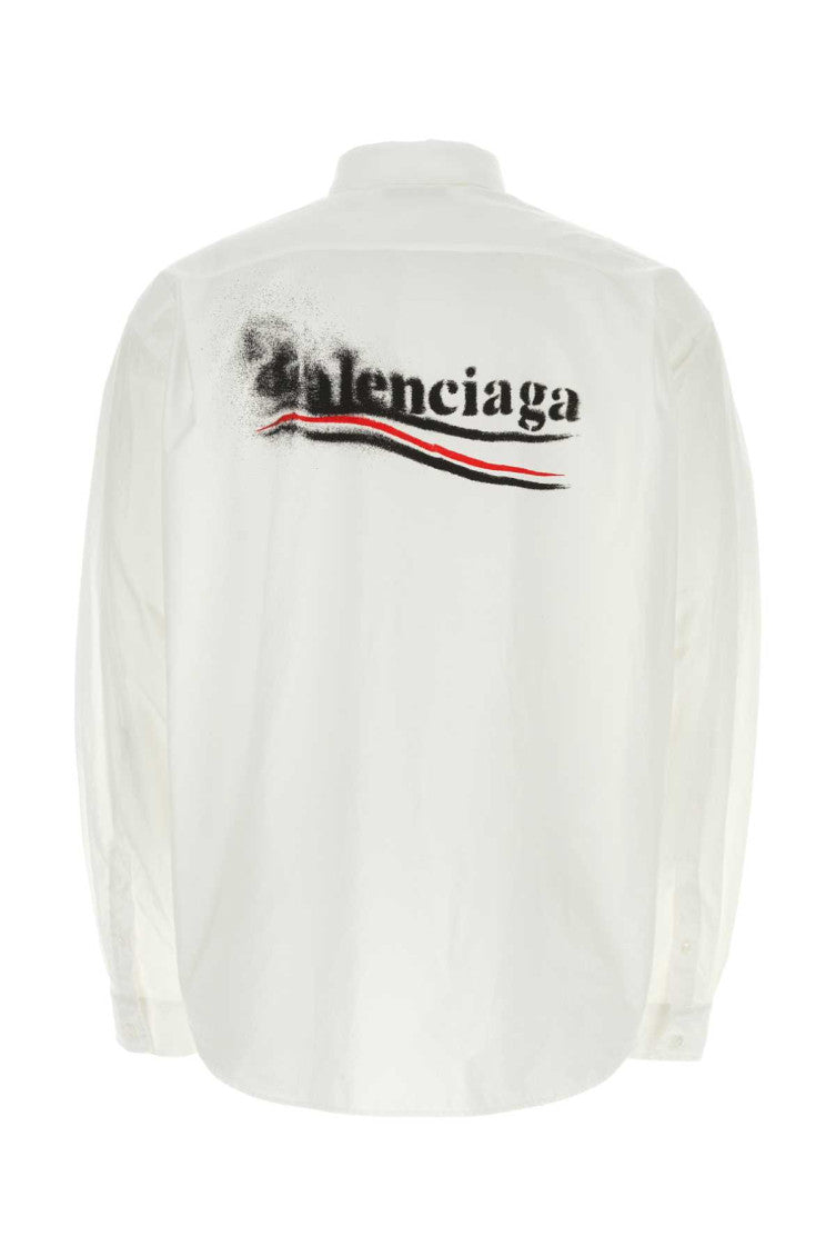 White Logo Print Shirt 2