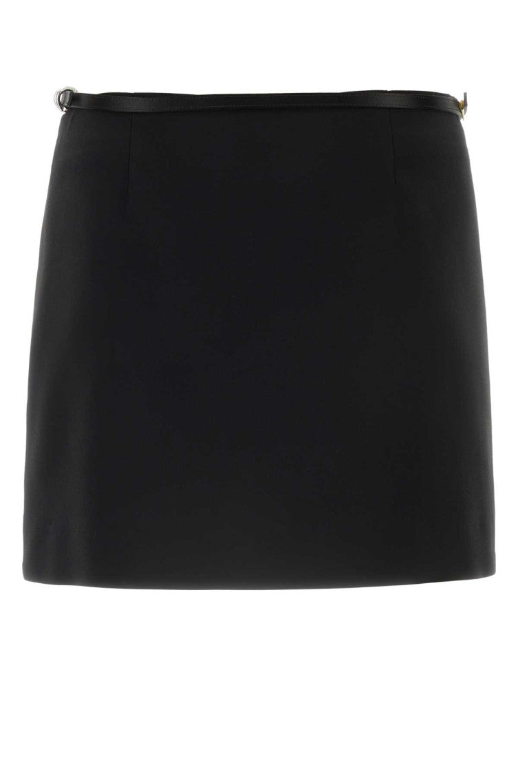 Black duchesse mini skirt  2