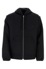 Black wool blend sweatshirt 1