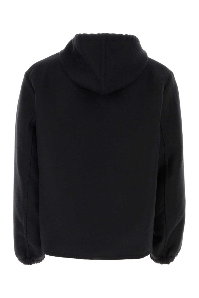 Black wool blend sweatshirt 2