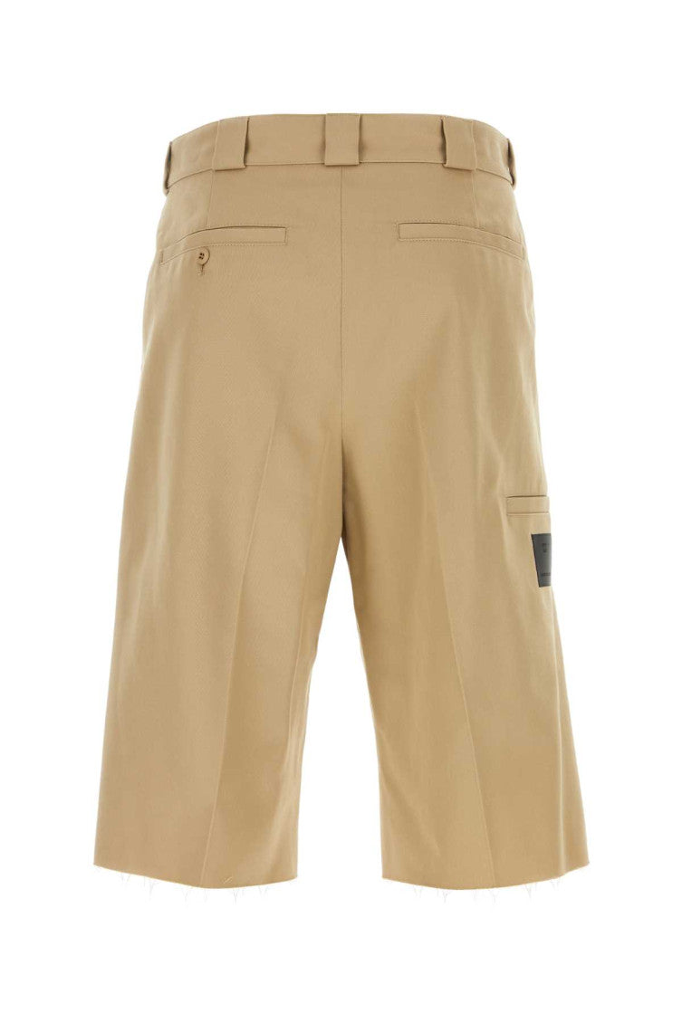 Cappuccino Polyester Bermuda Shorts 2