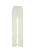 Ivory Viscose Denim Jeans 1