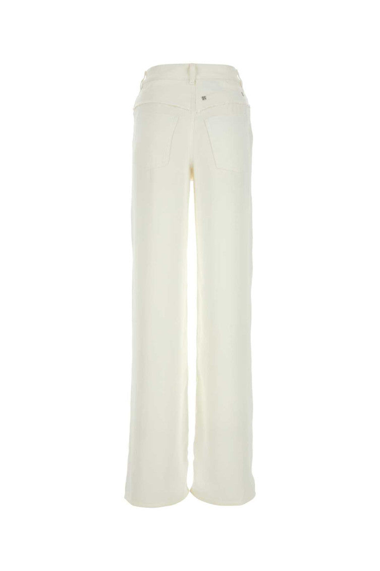 Ivory Viscose Denim Jeans 2
