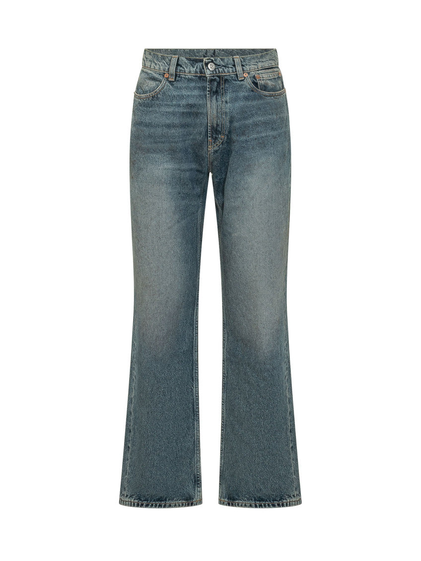 Blue Mid Rise Jeans 1