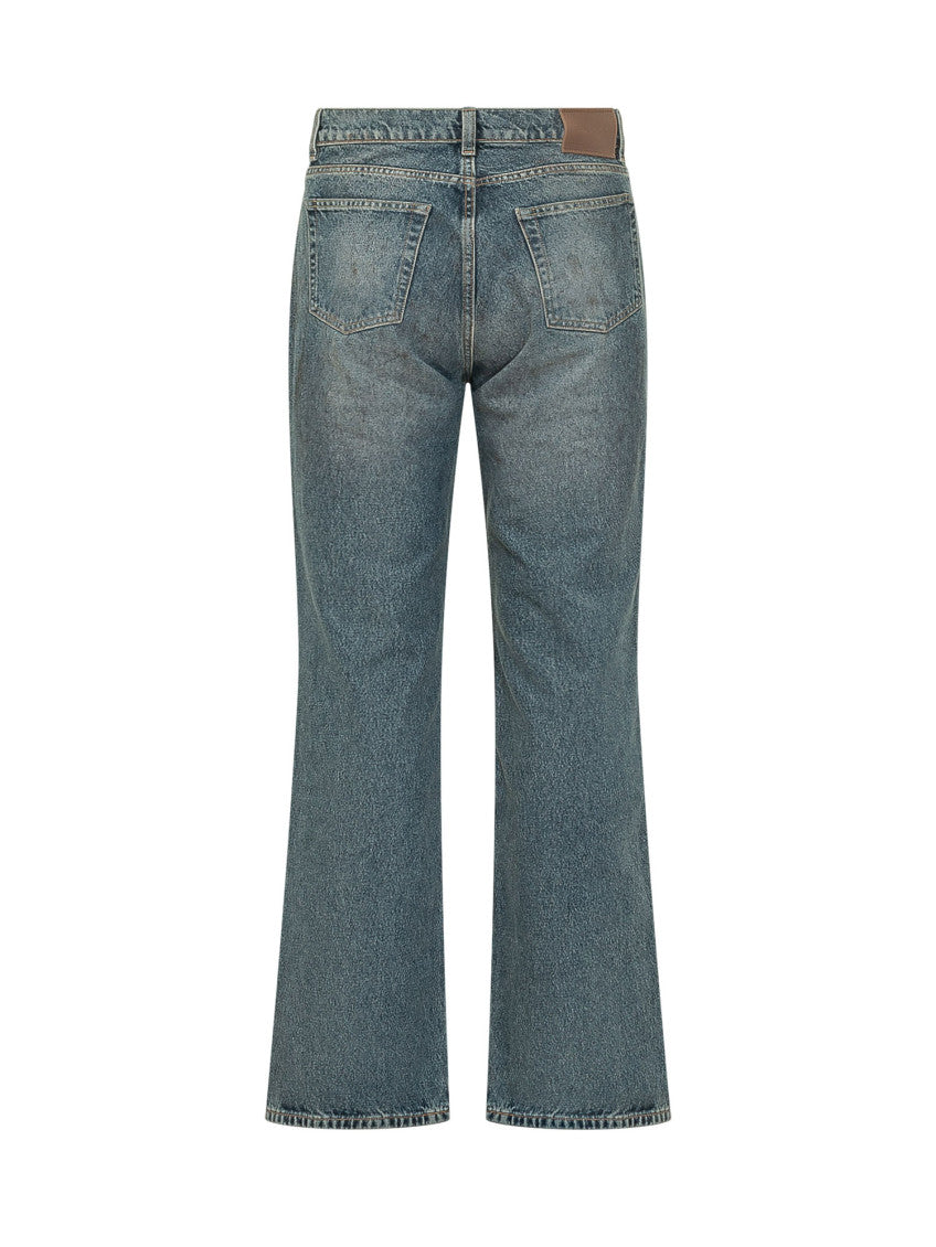 Blue Mid Rise Jeans 2