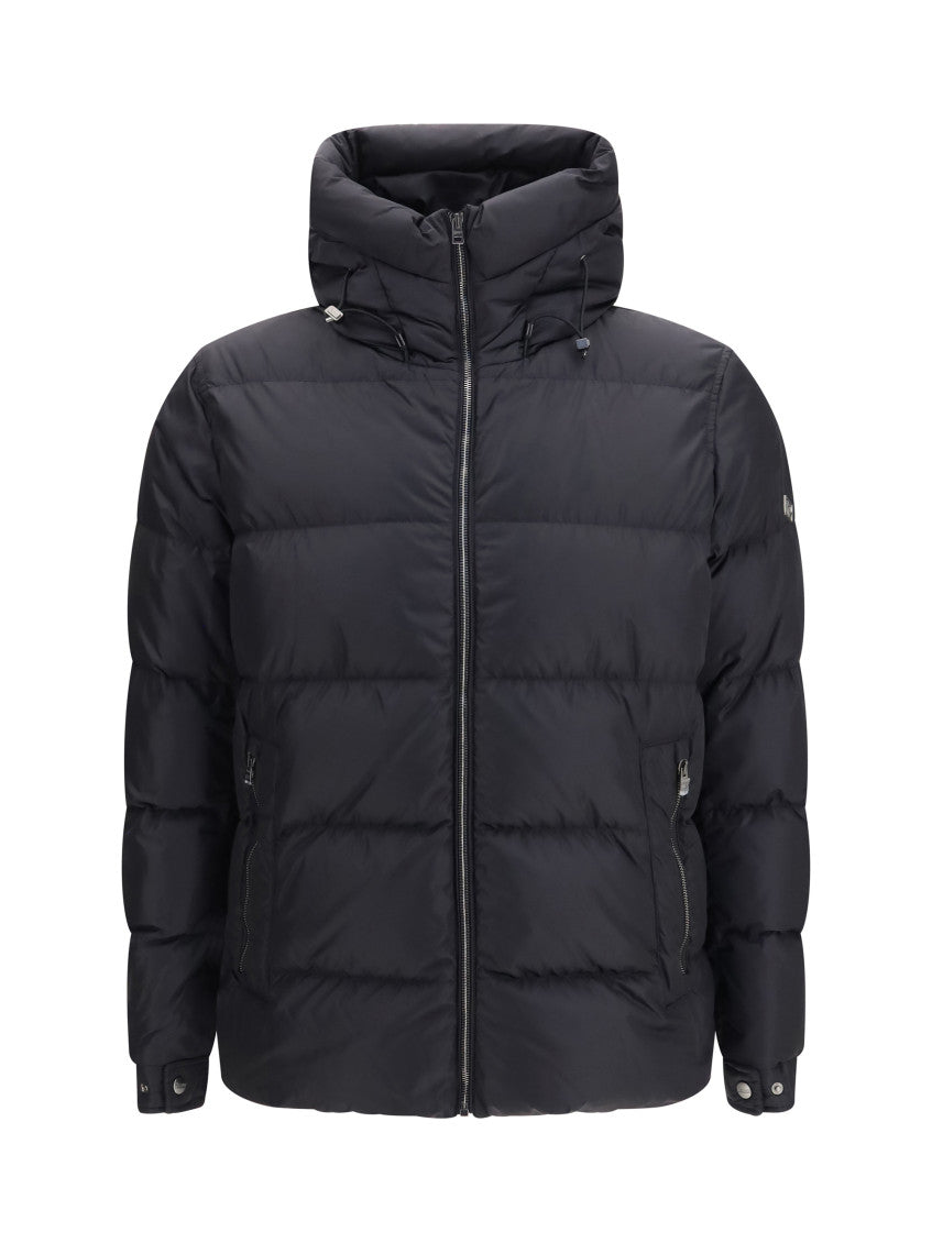 Black Quilted Puffer Jacket 1