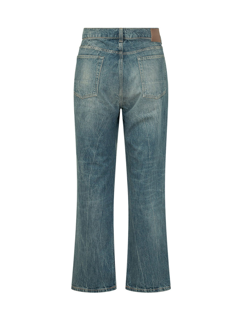 Blue High Rise Jeans 2