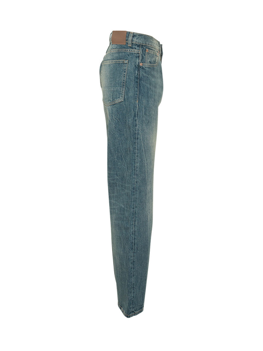 Blue High Rise Jeans 3