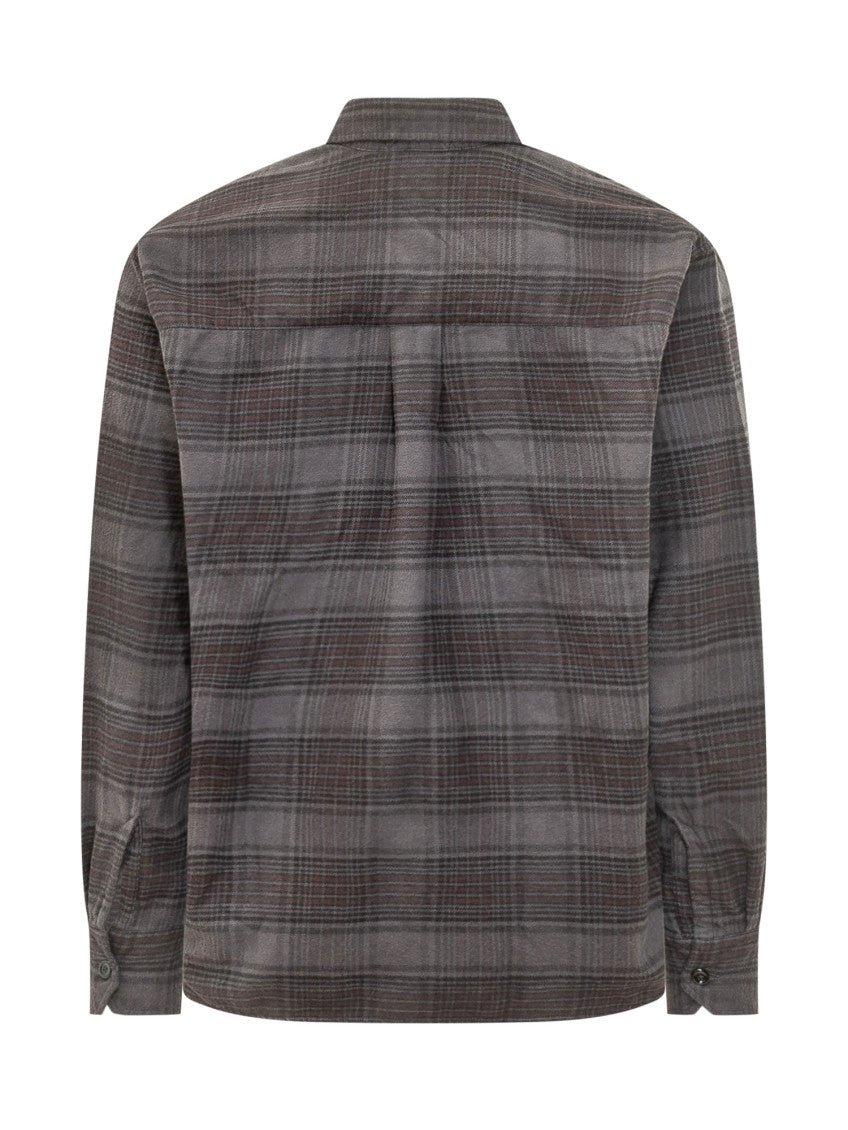 Grey Relaxed Plaid Shirt 2