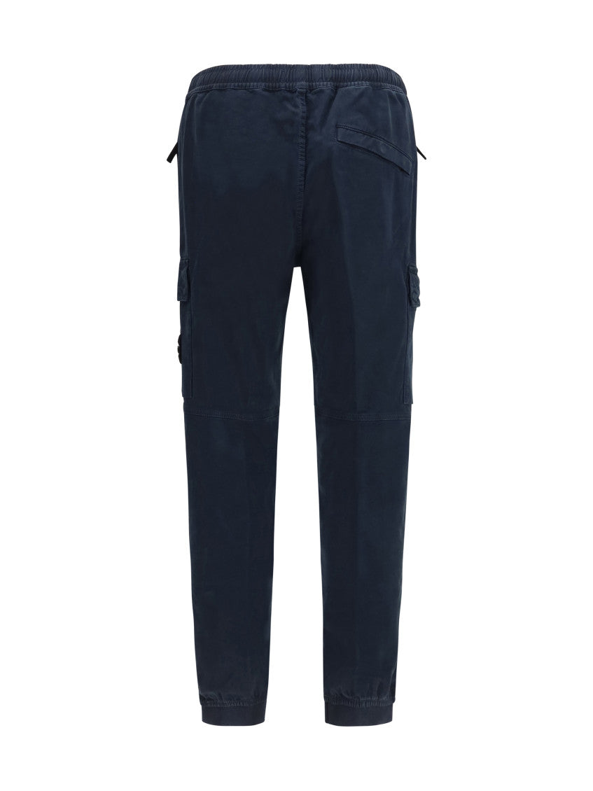 Blue Tapered Cargo Pants 2
