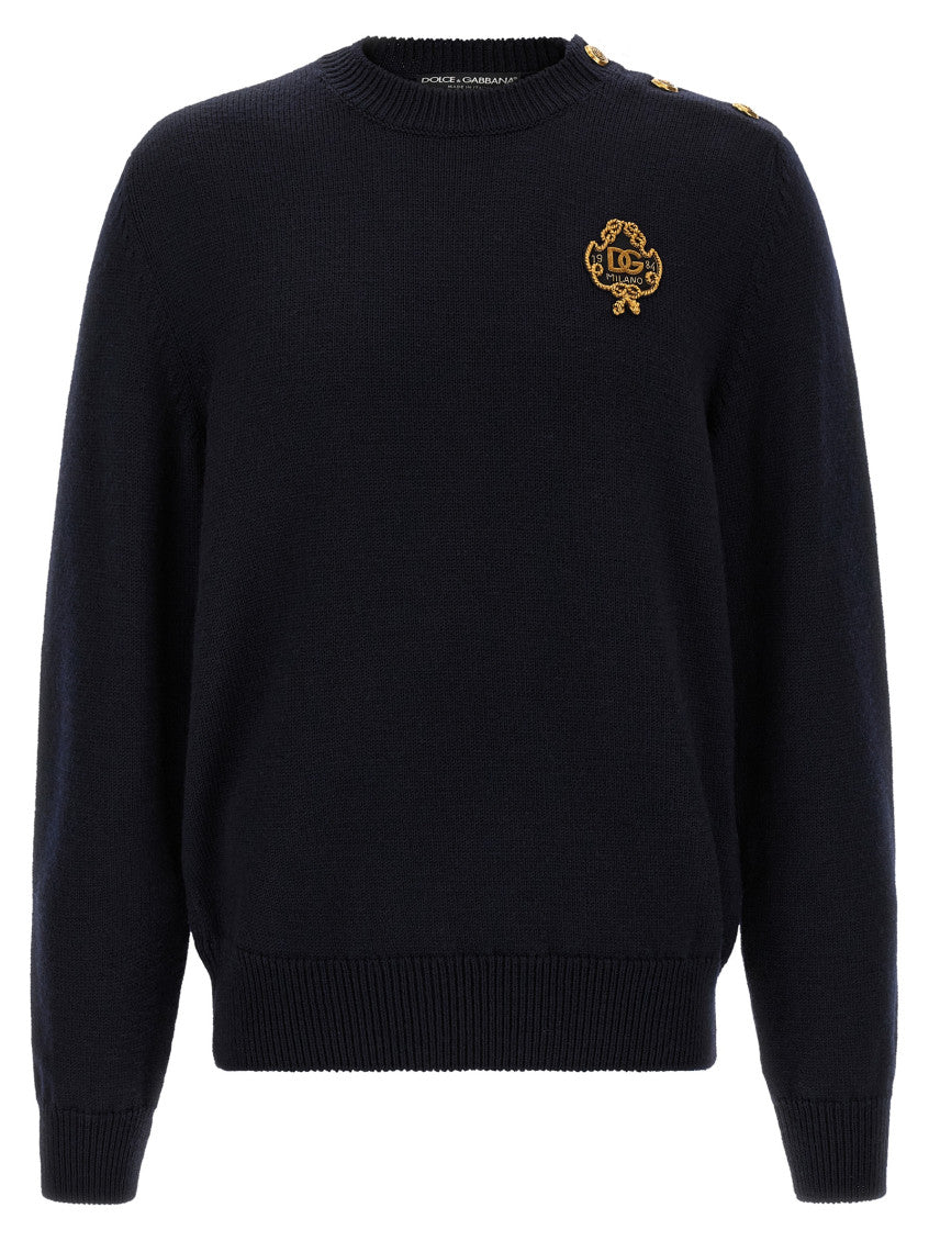 Blue Regular Logo Sweater 1