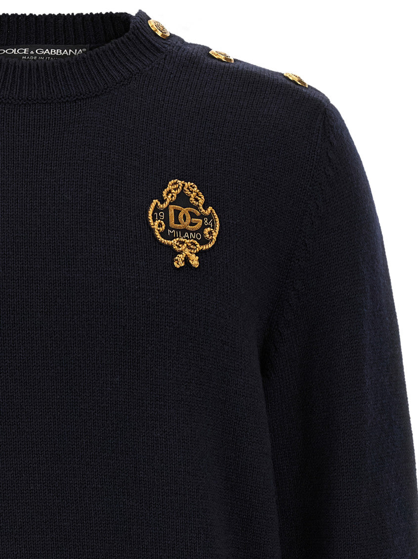 Blue Regular Logo Sweater 3