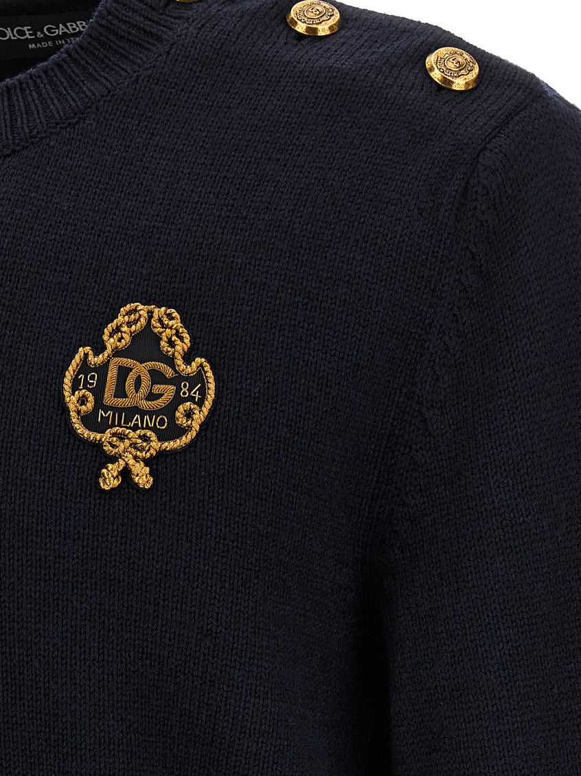 Blue Regular Logo Sweater 4