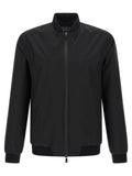 Black Zip-Up Bomber Jacket 1