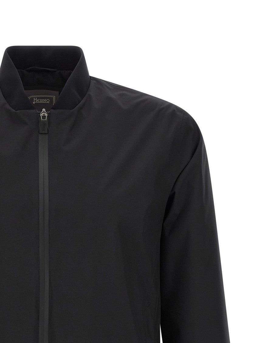 Black Zip-Up Bomber Jacket 3