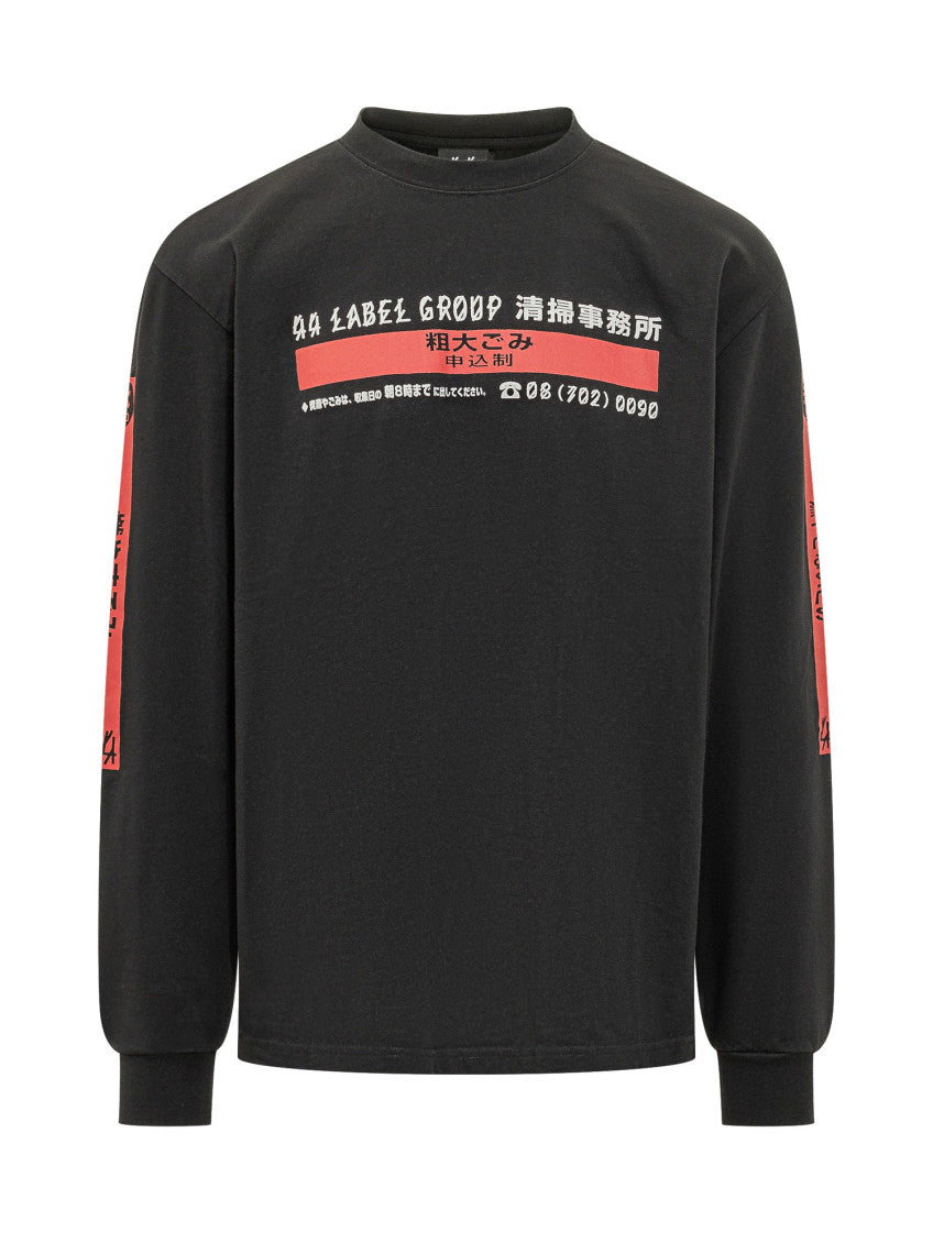 Black Crew Neck Sweatshirt 1