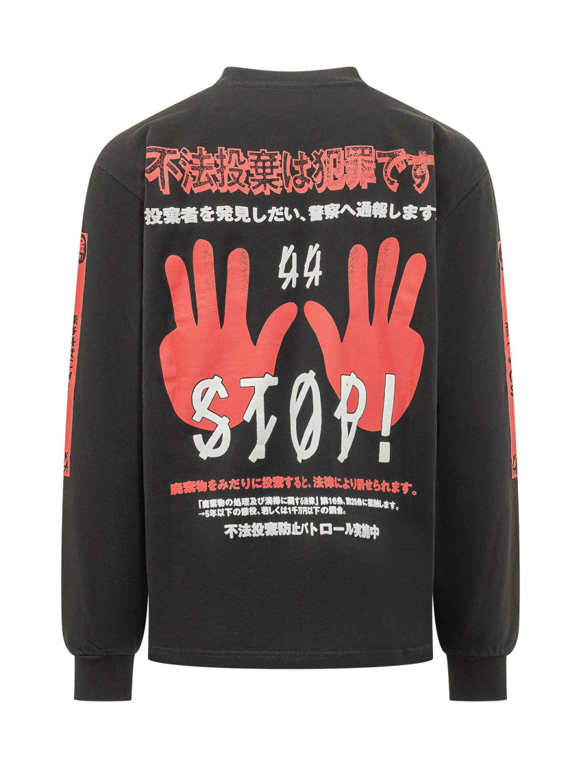 Black Crew Neck Sweatshirt 2