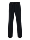 Black Relaxed Drawstring Pants 1