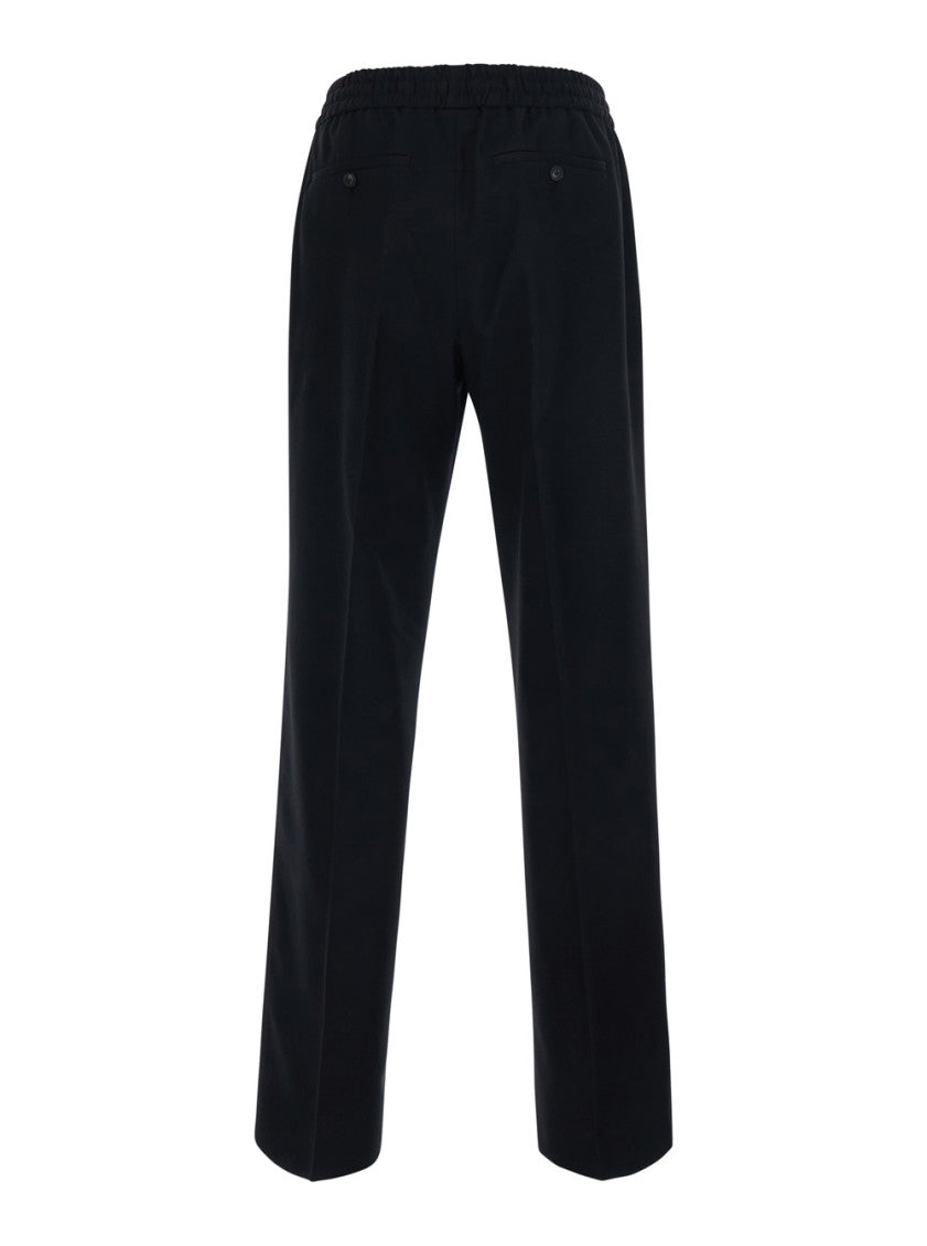 Black Relaxed Drawstring Pants 2