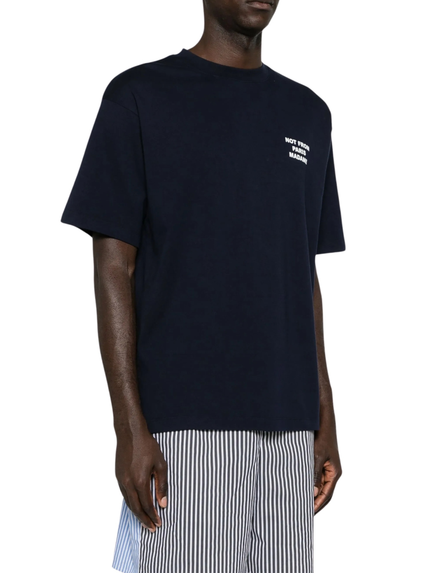 Navy Blue Crew Neck T-Shirt 2