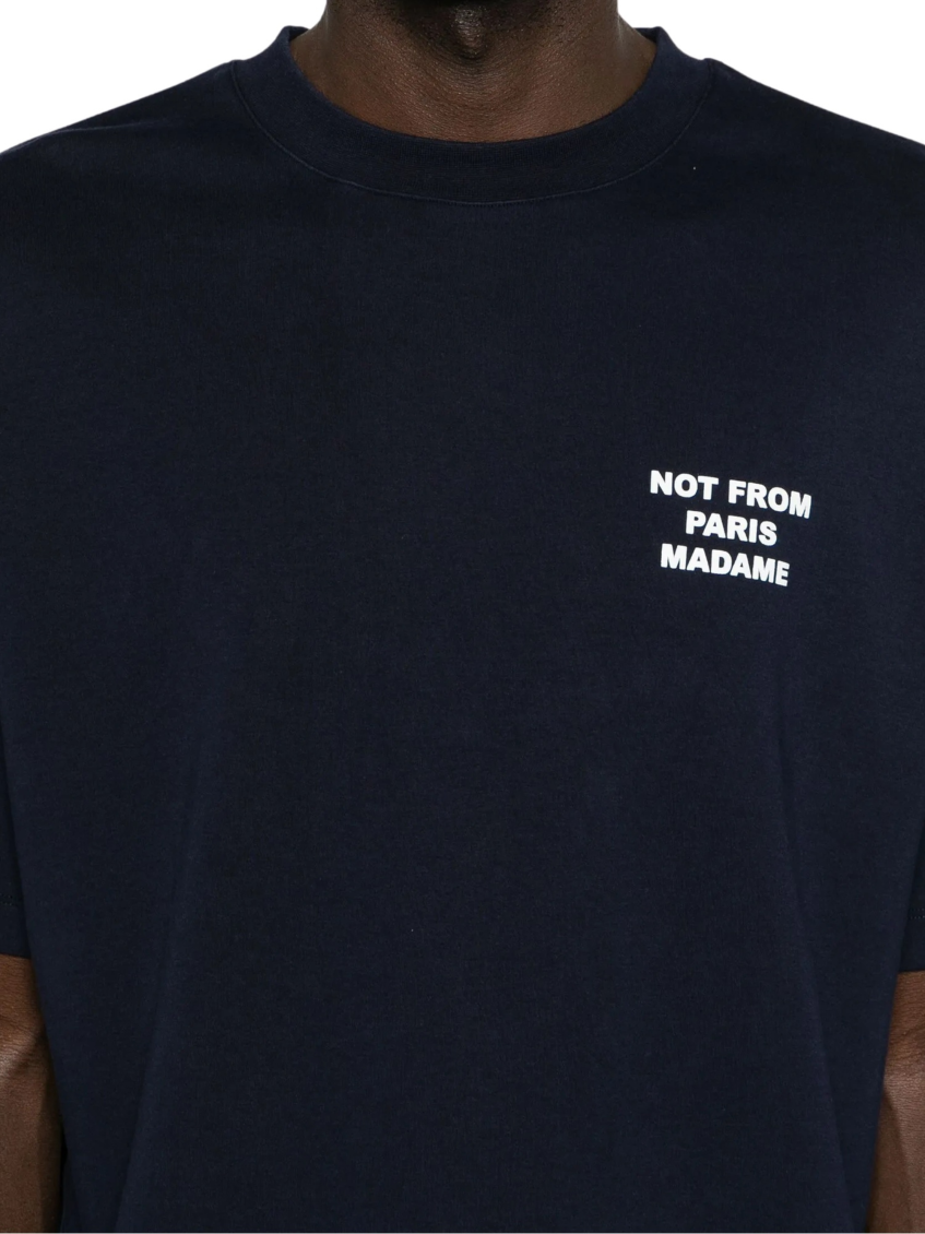 Navy Blue Crew Neck T-Shirt 4