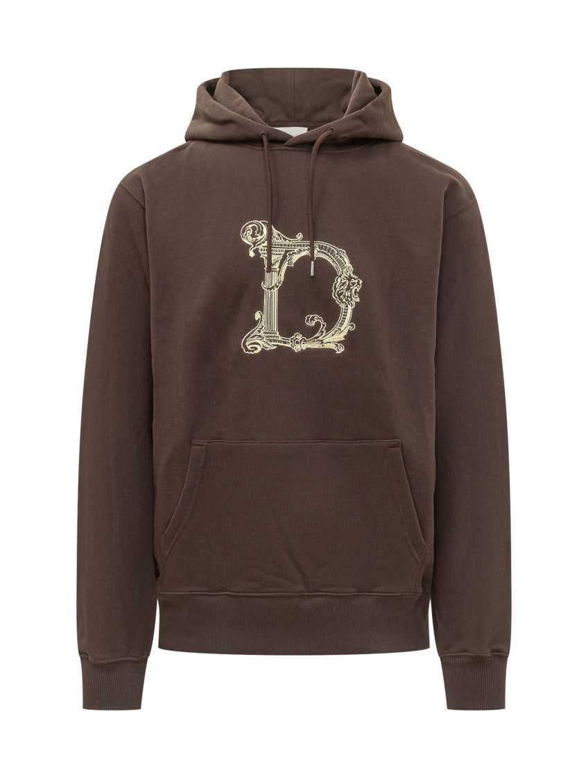 Brown Graphic Logo Hoodie 1