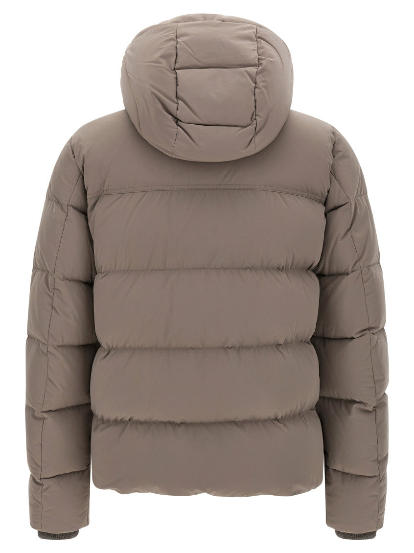 Grey Quilted Hood Jacket 2