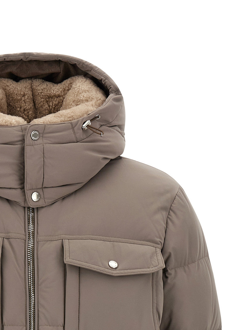 Grey Quilted Hood Jacket 3