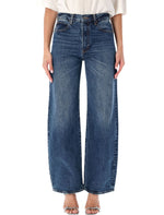 Blue Straight High Rise Jeans 1