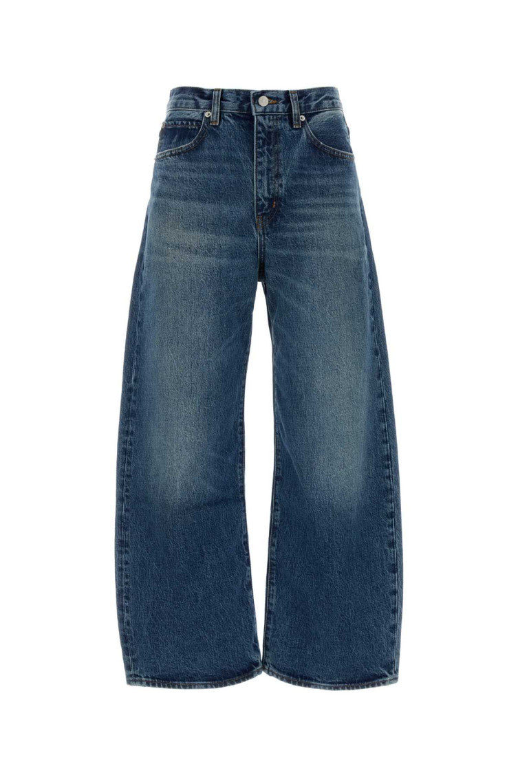 Blue Relaxed High Rise Jeans 1
