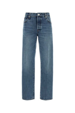 Light Blue Straight High Rise Jeans 1