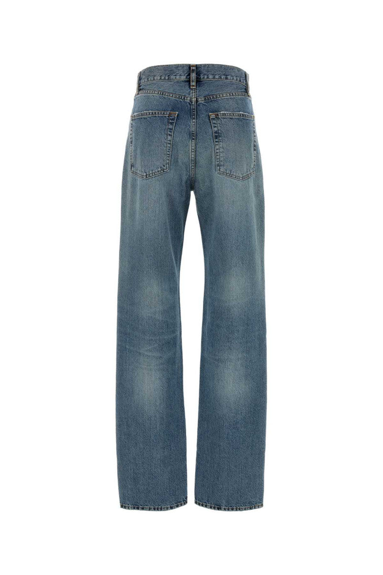 Light Blue Straight High Rise Jeans 2