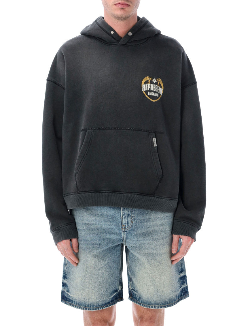 Black Logo Oversized Hoodie 1