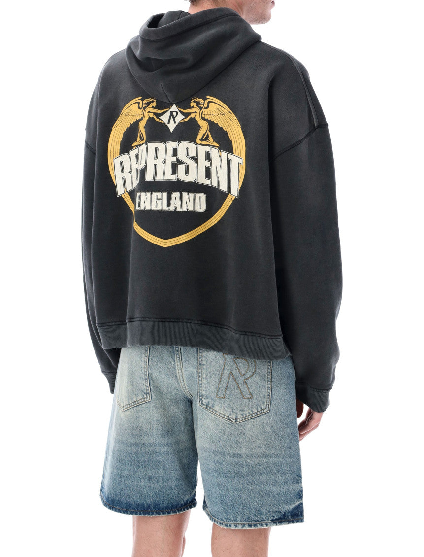 Black Logo Oversized Hoodie 2