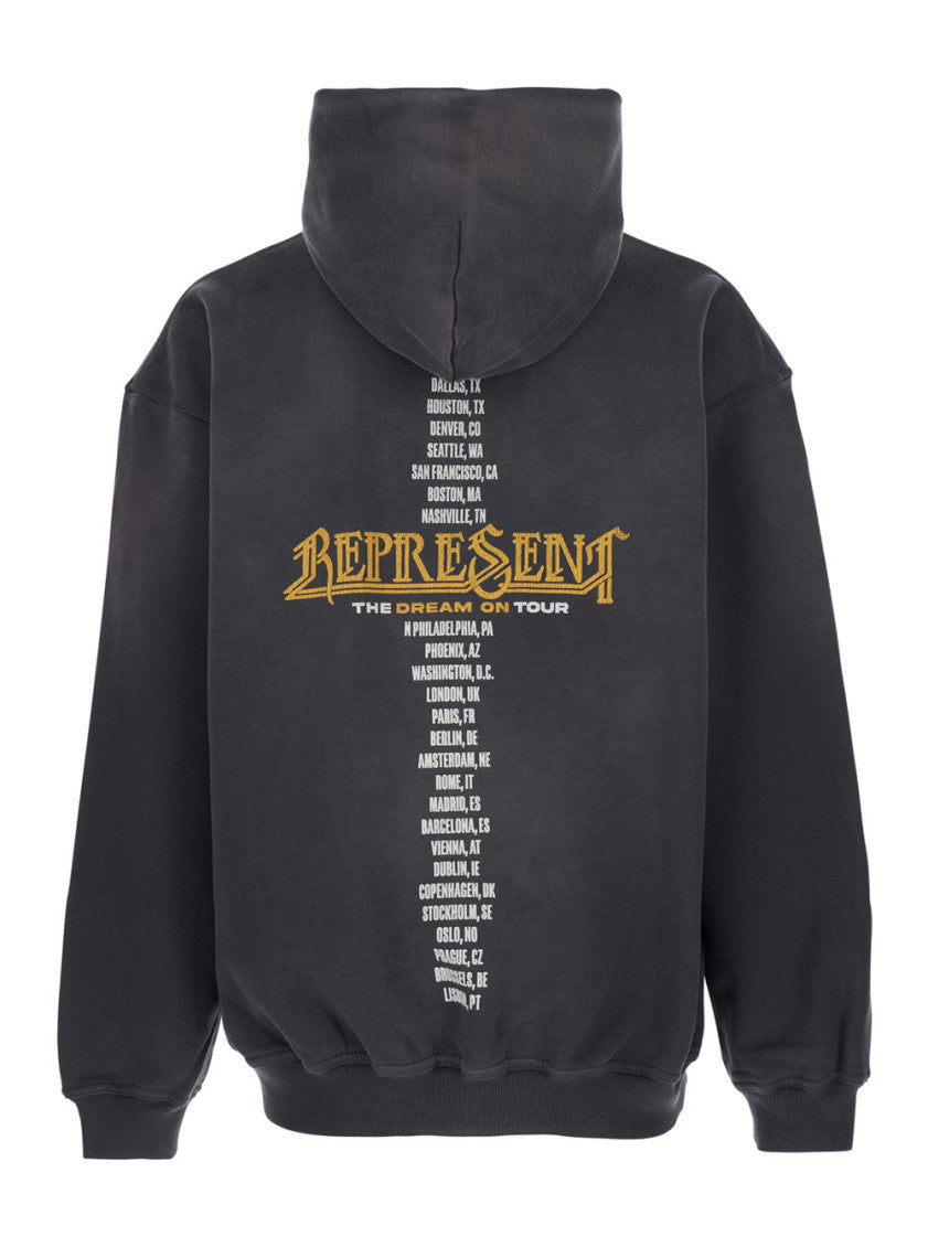 Grey Graphic Logo Hoodie 2