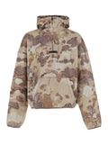 Beige Camo Zip-Up Hoodie 1