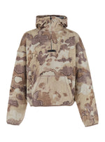 Beige Camo Zip-Up Hoodie 1