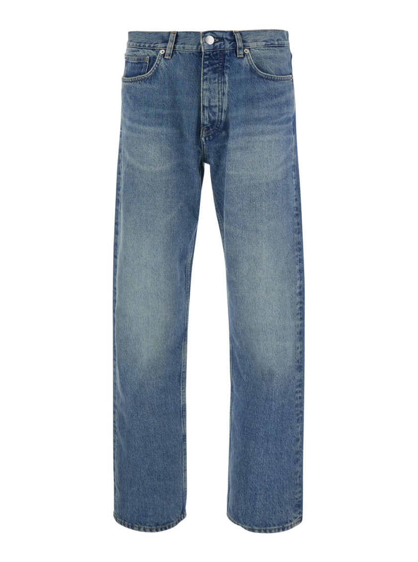 Blue Mid Rise Jeans 1