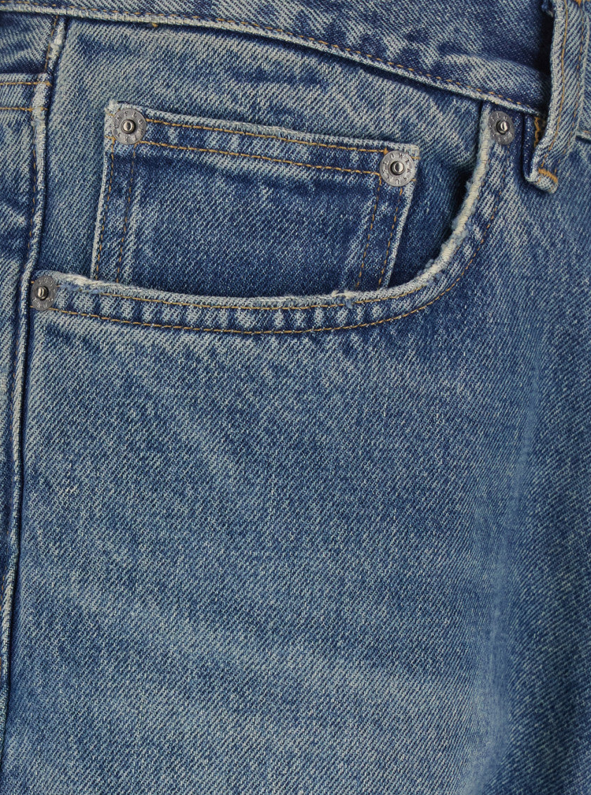Blue Mid Rise Jeans 3