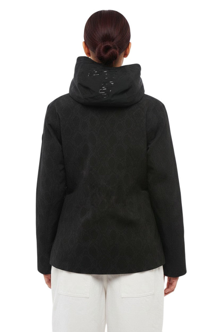 Black Logo Hood Jacket 2