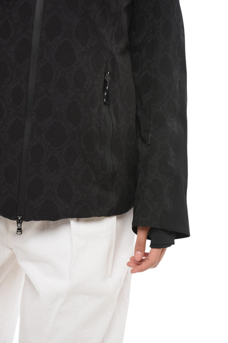 Black Logo Hood Jacket 3