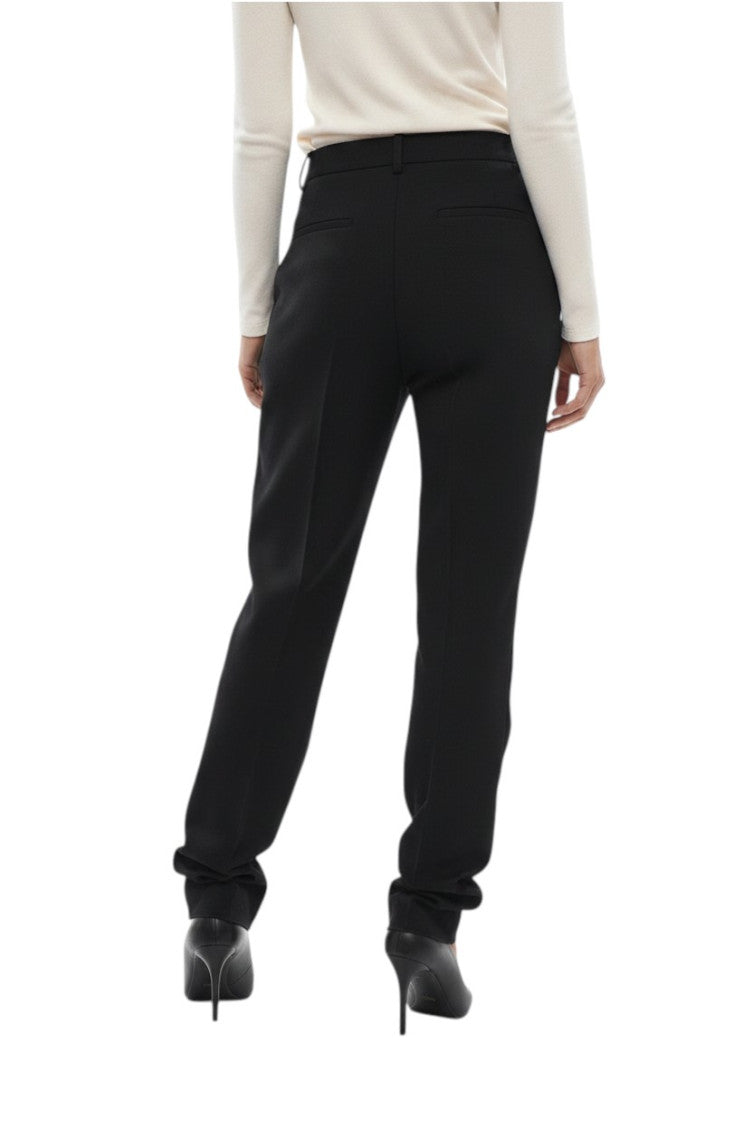 Black Tapered Flat Front Pant 2
