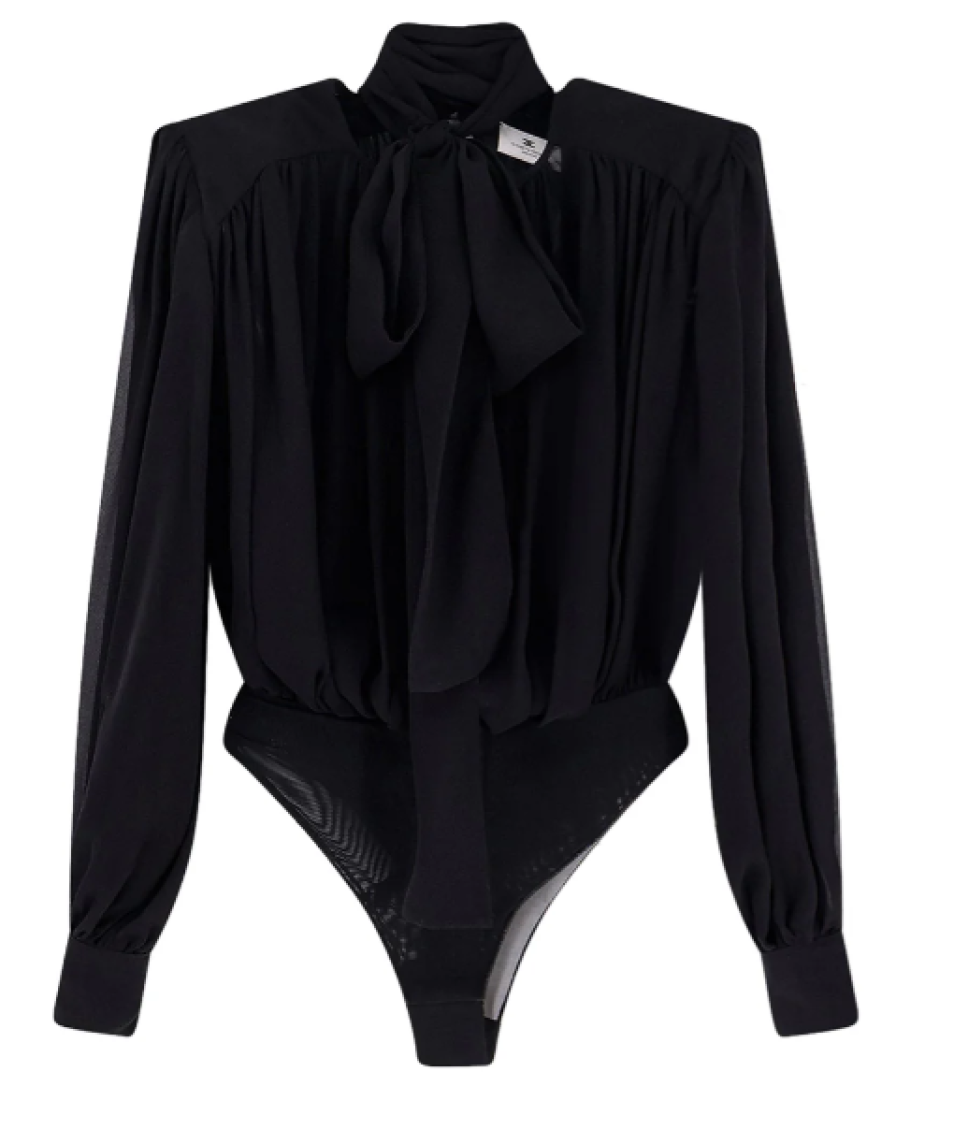Black Slim Solid Body Shirt 1
